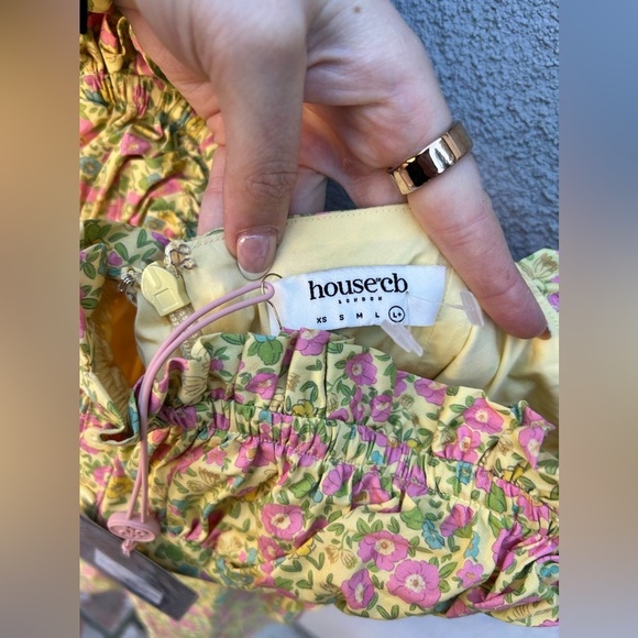 House of CB Tanaya Vintage Floral Puff Sleeve Mini Dress New with Tags! - Picture 8 of 8